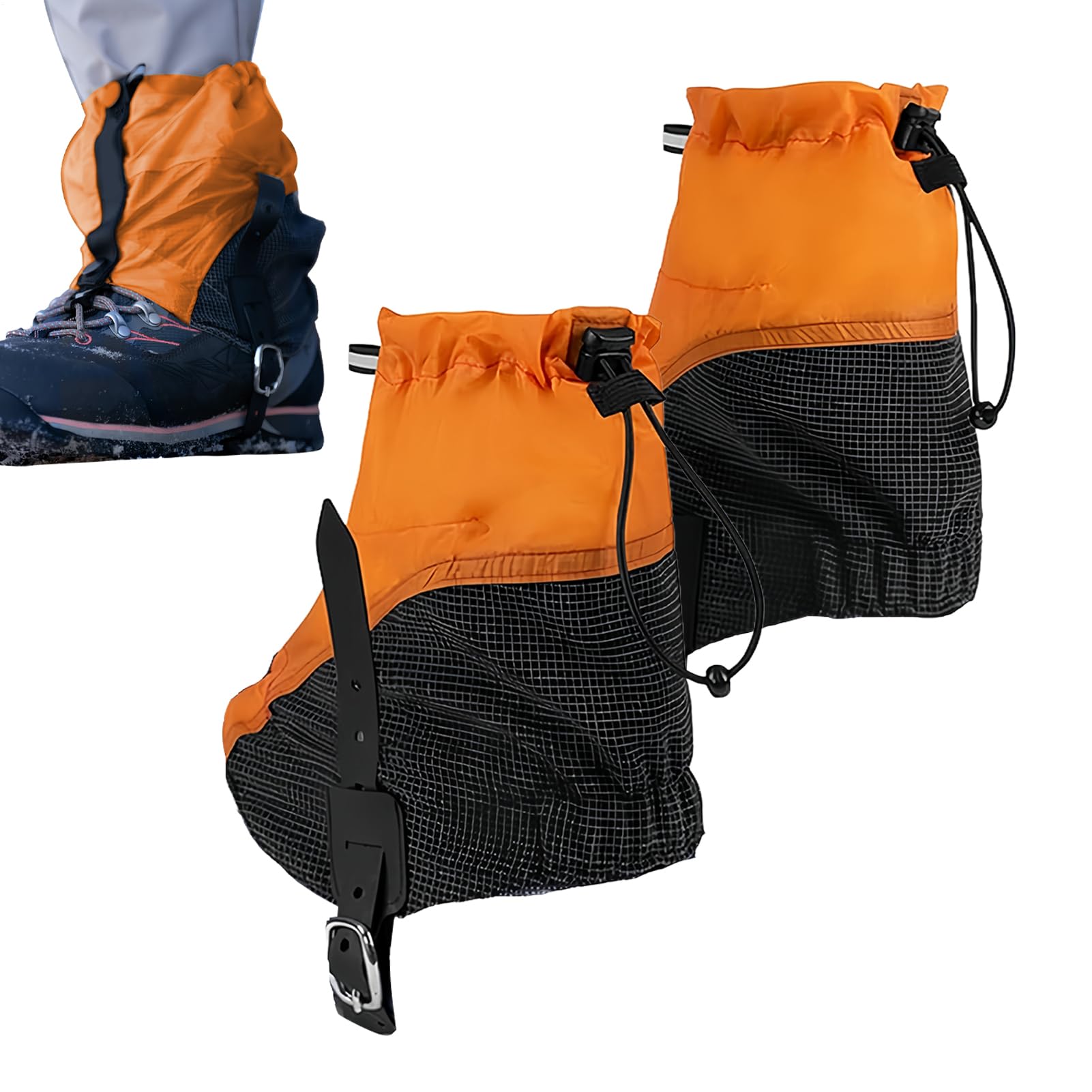 Guêtres de randonnée imperméables et élastiques pour bottes de marche - 8
