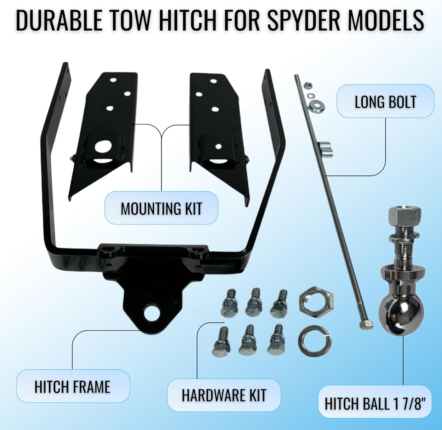 Can-Am Spyder Trailer Hitch for RT, RT-S, RT-LTD