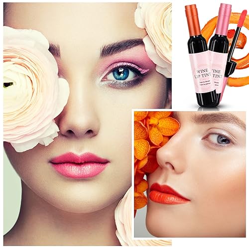 Miniatura 6 de Tinte de labios de vino, juego de brillo de labios de vino de 6 colores, lápiz labial líquido de vino, brillo labial líquido de vino, tinte de