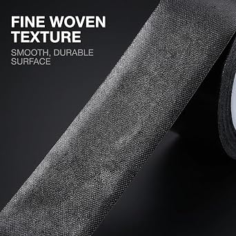 2Pcs Black 13mmx10m PTFE Teflon Tape Nonstick Tape 500F High-Temp Fiberglass Adhesive Tape High Temperature Tape