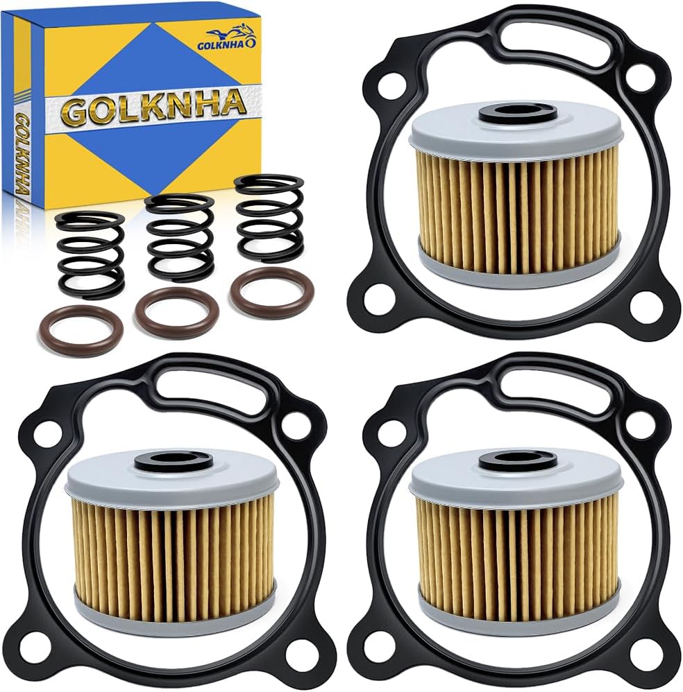 3 PCS Set of Oil Filter With Gasket For CRF250L CB300F CRF300L, Fuel Filter For CBR300R Rebel 300 OEM #15414-KF0-000 15412-KYJ-901