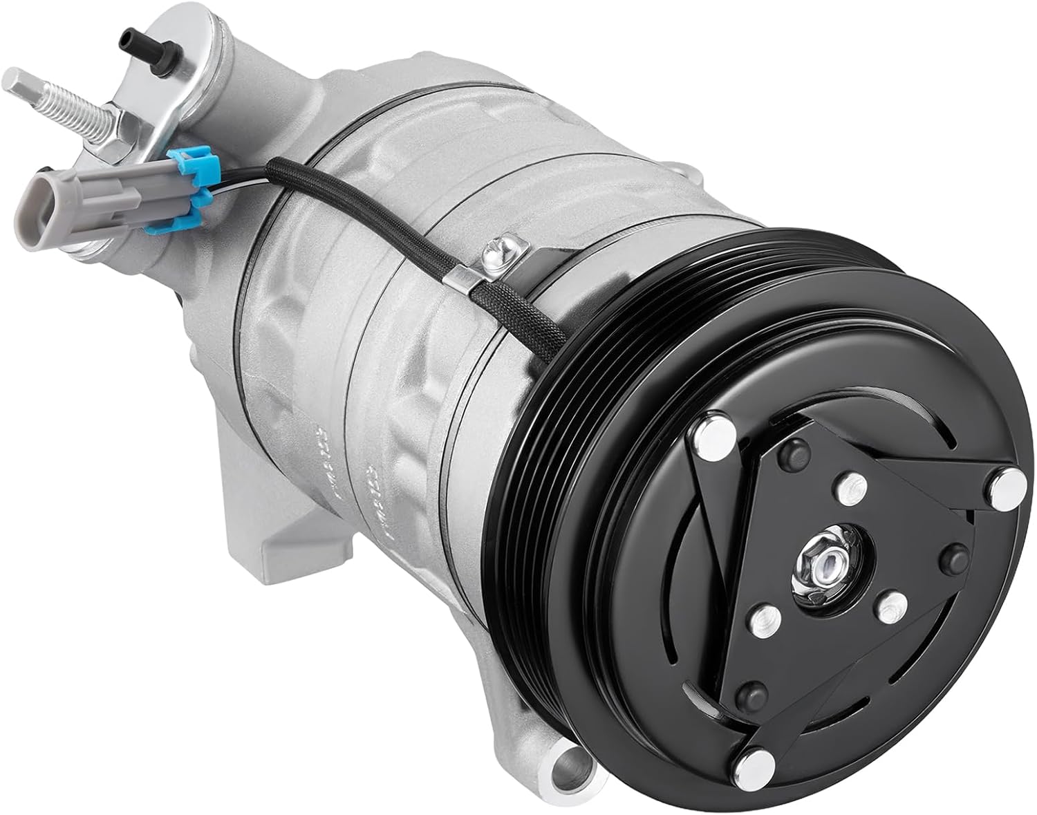 15926954 Air Conditioning A/C Compressor with Clutch Compatible with Chevrolet Equinox 3.0L 2010-2011, Compatible with GMC Terrain 3.0L 2010-2011, SP17 Style with 6-Groove Pulley