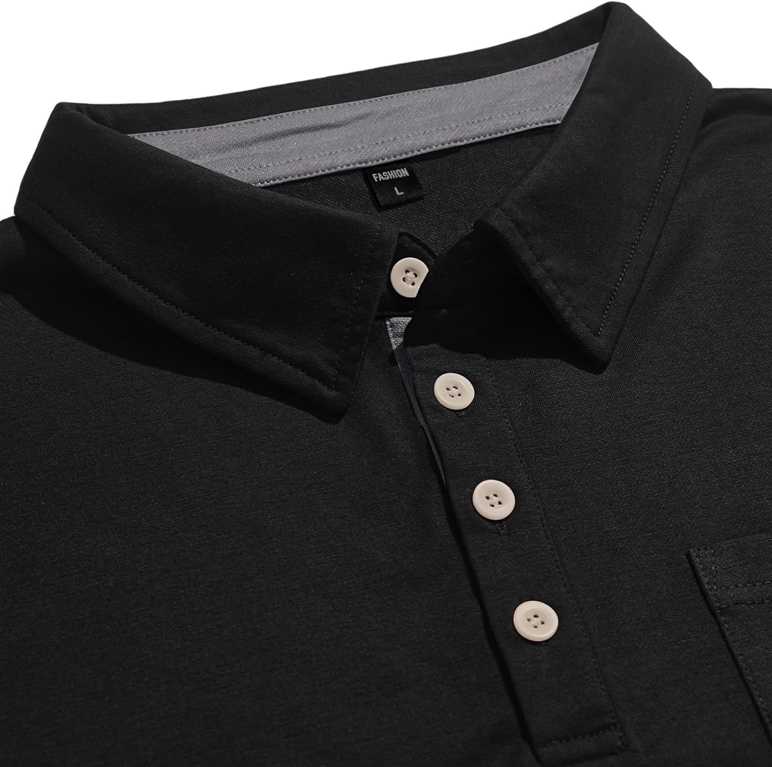 Ymosrh Men's Polo Shirts Short Sleeve Solid Color Business Casual Basic Golf Work Collar Shirts Summer, S-3XL