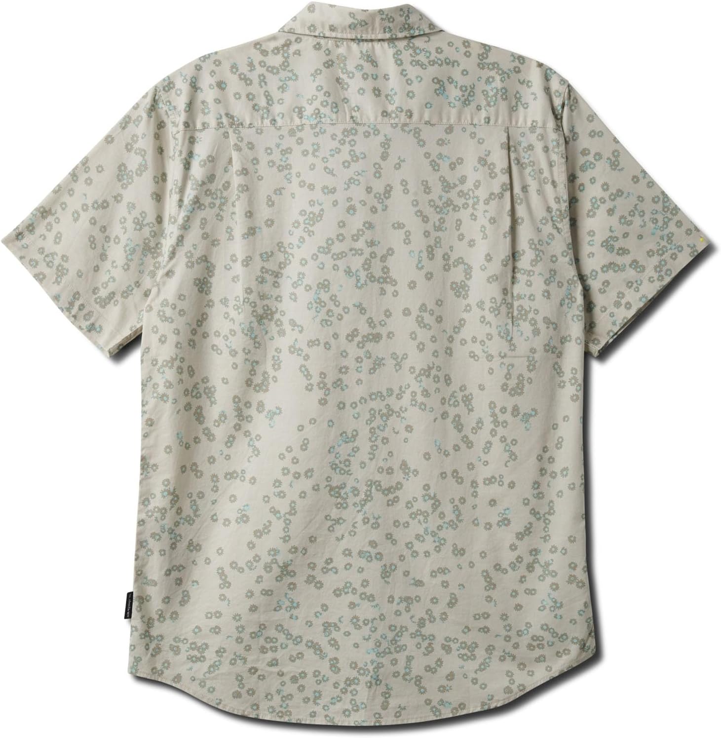 Quiksilver - Mens Apero Cosmic Fields Classic Short Sleeve Shirt, Color Silver Birch, Size: Large