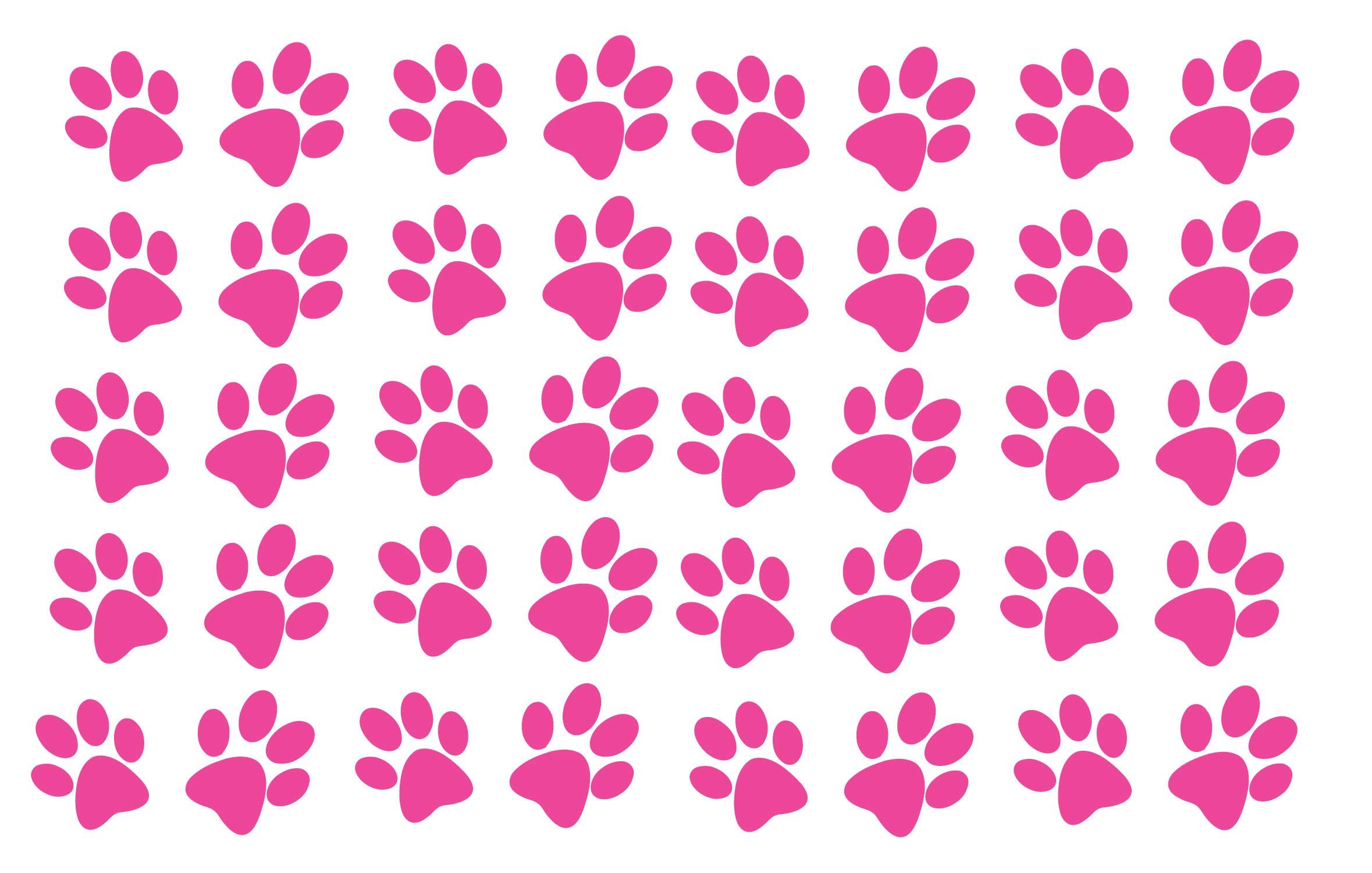 60 Second Makeover Limited Set of 40 Paw Prints Vinyl Stickers for Laptop Notebook Tablet Decal Decoration