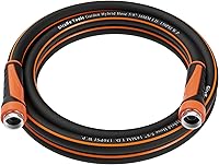 Vista 10 de Giraffe Tools - Manguera conectora corta de jardín de 15 pies x 5/8 pulgadas, resistente, flexible, ligera, material híbrido con mango giratorio