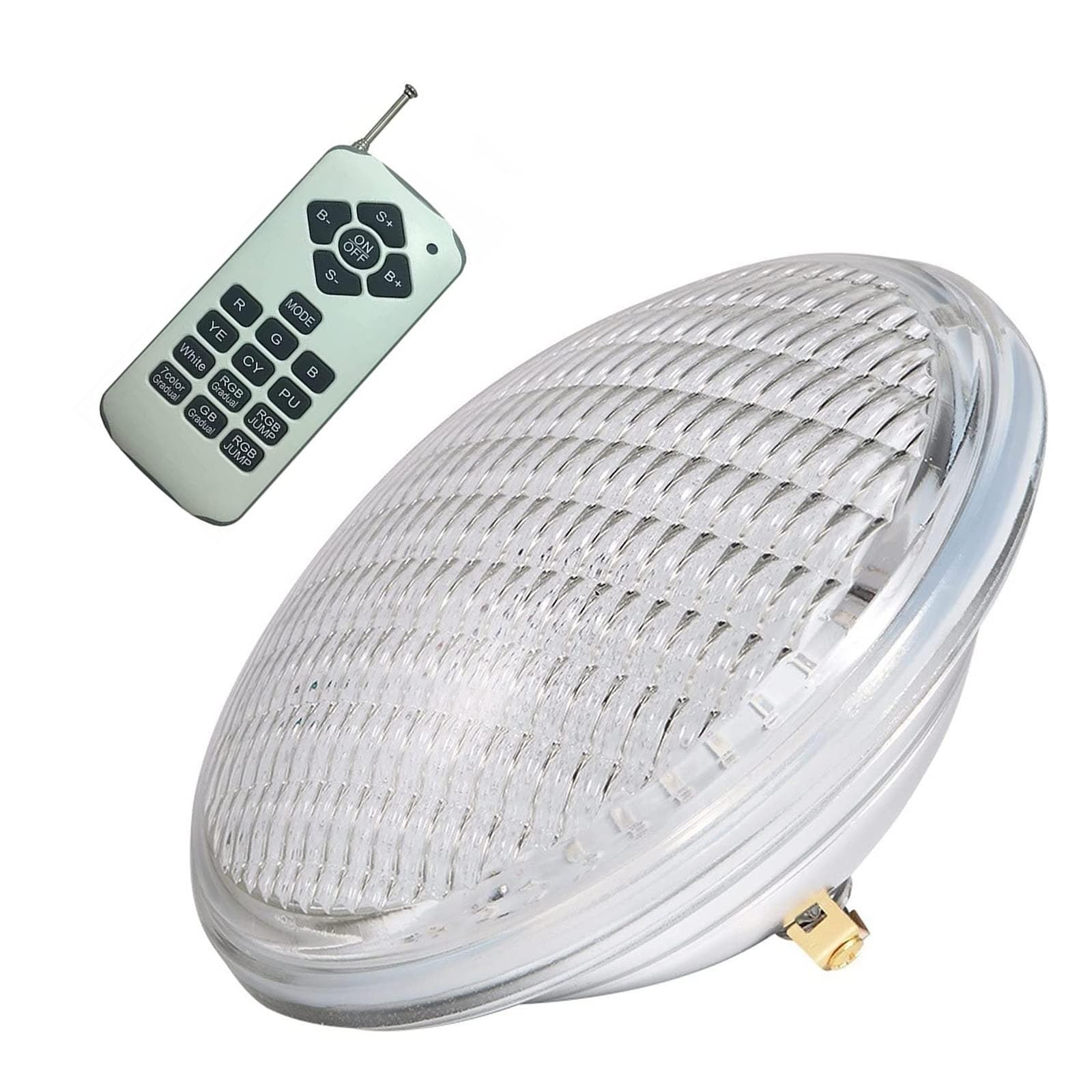 Con Telecomando Faretti Piscina - Faretto Subacquei, Lampada Da Incasso Per Paesaggio Subacqueo A LED Da 12 V, Lampadina Per Piscina RGBW PAR 56 Impermeabile IP68, Per Piscina, Acquario ( Size : 12W )