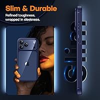 Vista 268 de TAURI Funda magnética 2 en 1 transparente para iPhone 14 Pro, compatible con Magsafe [no amarillenta] con protector de pantalla, protección de grado