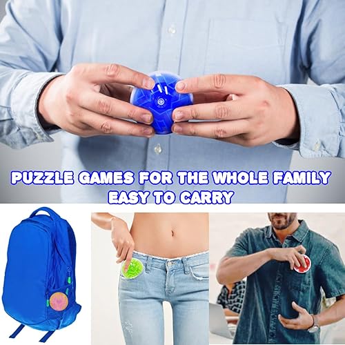 Miniatura 6 de 100 piezas de rompecabezas de bolas de rompecabezas a granel, mini bolas de laberinto 3D, rompecabezas, juegos, recuerdos de fiesta para niños de