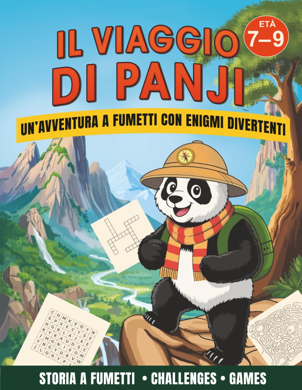 Il viaggio di Panji: Una storia a fumetti con enigmi, giochi, disegni e attività