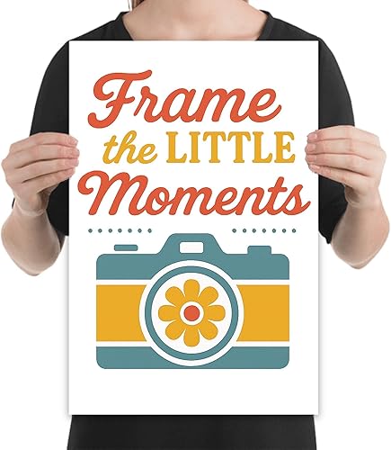 Miniatura 2 de Póster de 13 x 19 pulgadas, obra de arte de cámara retro, decoración sincera para los amantes de la fotografía, acabado de papel mate, arte de pared