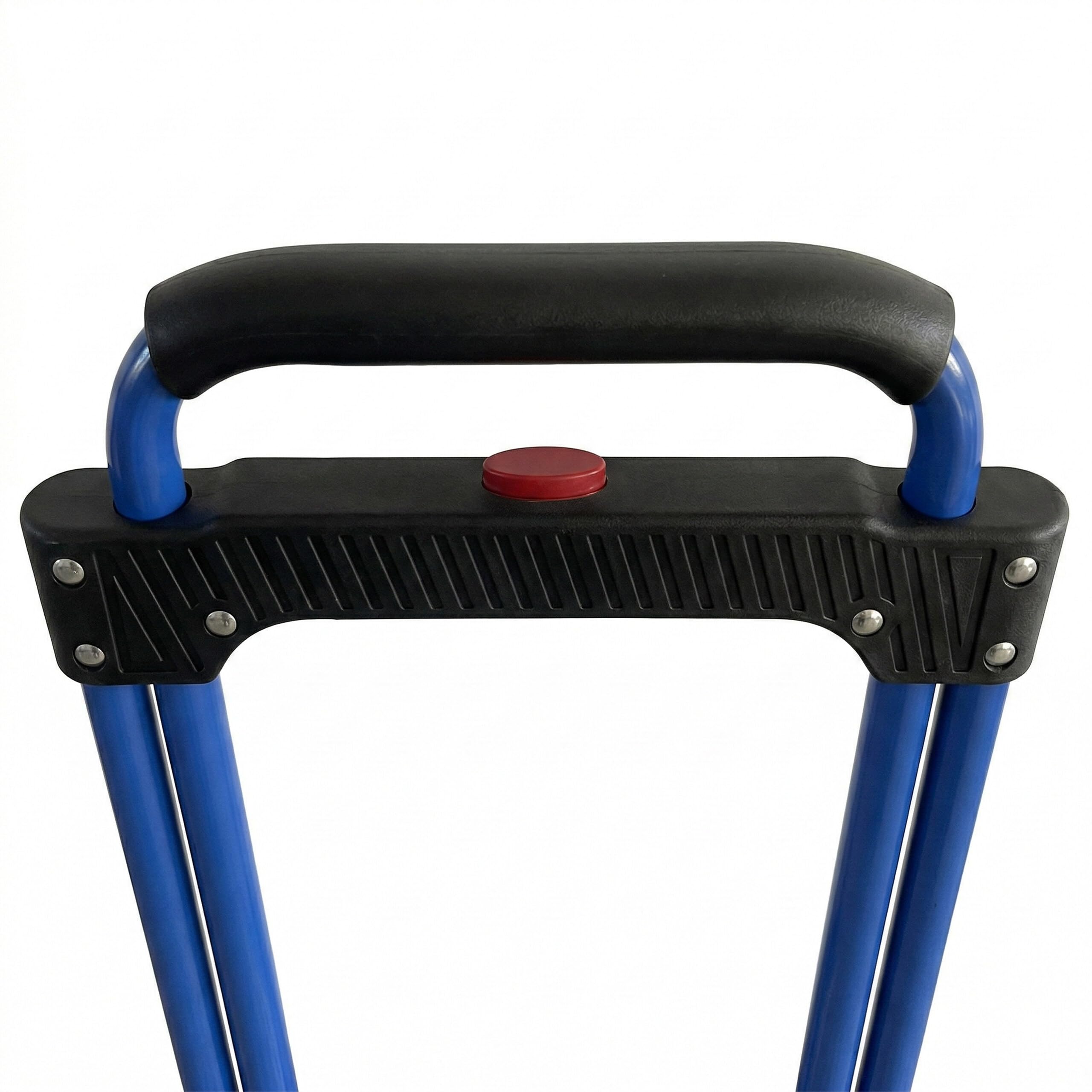 Relaxdays Sackkarre klappbar, bis 120 kg, HBT: 111x52x48 cm, Transportkarre Umzug, mit Teleskopgriff Stahl, Silber/blau