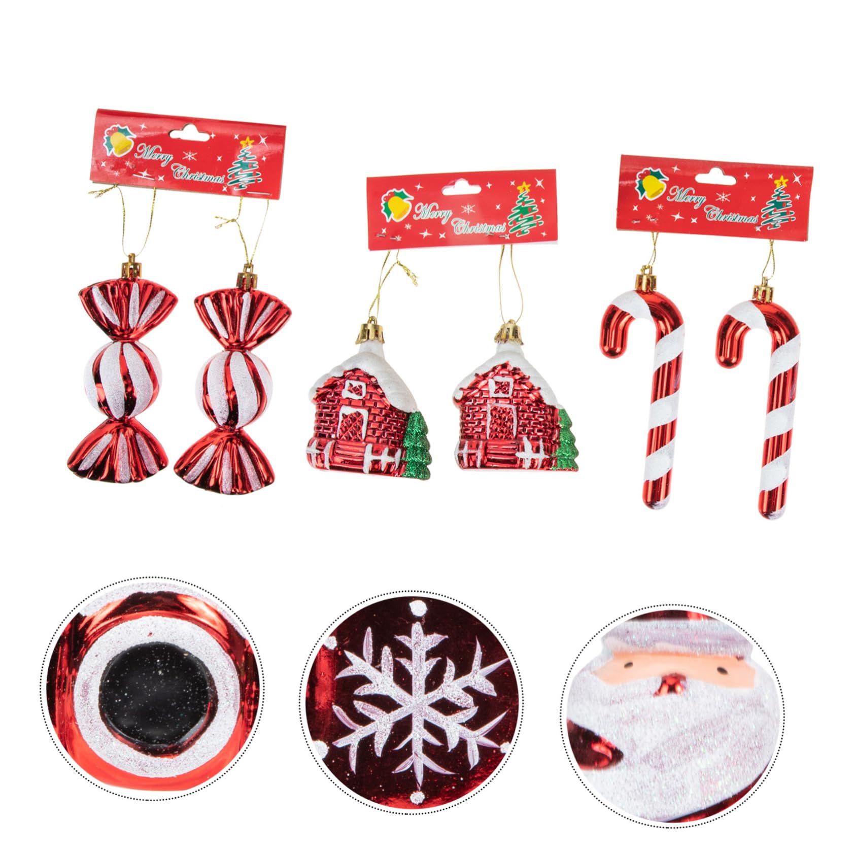 PRETYZOOM Weihnachtskugel Kamera 30 Stk Christbaumschmuck Weihnachtsroter Anhänger Weihnachtsbedarf Weihnachtsdeko Weihnachts Party Weihnachtsschmuck Zum Aufhängen Weihnachtsbaumschmuck Aus Kunststoff