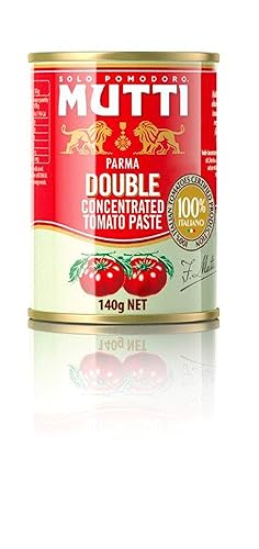 Mutti Pasta de tomate concentrada doble (Doppio Concentrato), lata de 4.94 onzas  Paquete de 12  Marca número 1 de tomates en conserva de Italia