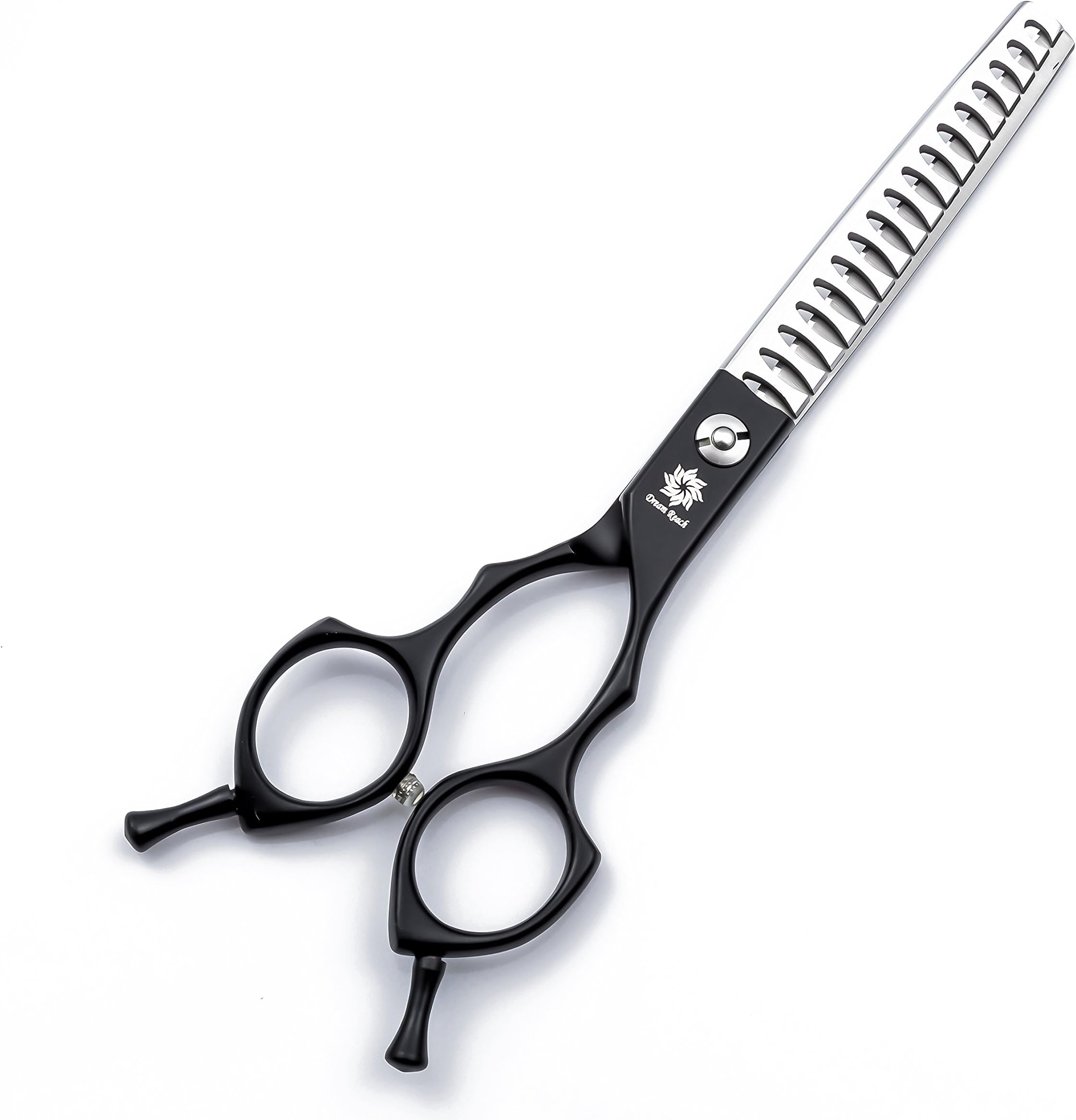 Dream Reach 6.5'' Dog Grooming Scissors - Twin Tail Professional Pet Cat Hair Scissors - Best Cutting & Curved & Chunker Shear Pet Clipping Scissors for Small Large Dogs Cats