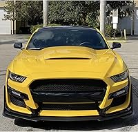 Vista 2 de FREEMOTOR802 Defensa delantera para Ford Mustang 2015-2017, estilo GT500. Kit de conversión de cubierta completa de defensa delantera en negro