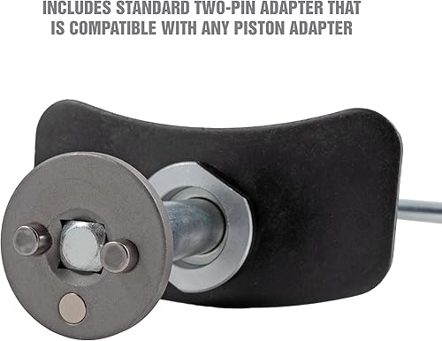 Miniatura 5 de OEMTOOLS 35058 Herramienta de rebobinado de pistón de pinza de freno, herramienta de retroceso de pinza de freno con resorte, herramienta universal