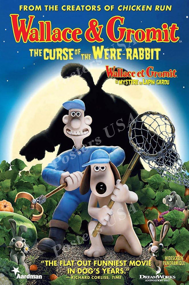 PremiumPrints - DreamWorks Wallace and Gromit The Curse of The were-Rabbit Movie Poster Glossy Finish Made in USA - FIL111 (24" x 36" (61cm x 91.5cm))