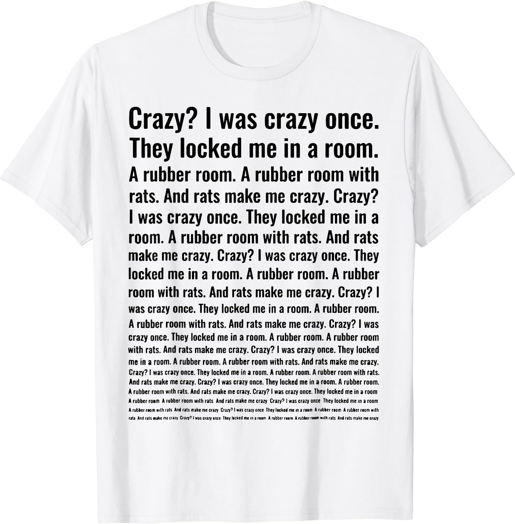 Feisty Unicorn Designs - Meme CollectionCrazy? I Was Crazy Once. Funny Trending Meme T-Shirt