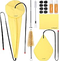 Vista 13 de Kit de Limpieza de Saxofón, para Saxofón Alto, Tenor, Soprano y Otros Instrumentos de Viento y Madera, Incluye 1 * Paño de Limpieza y 1 * Cepillo