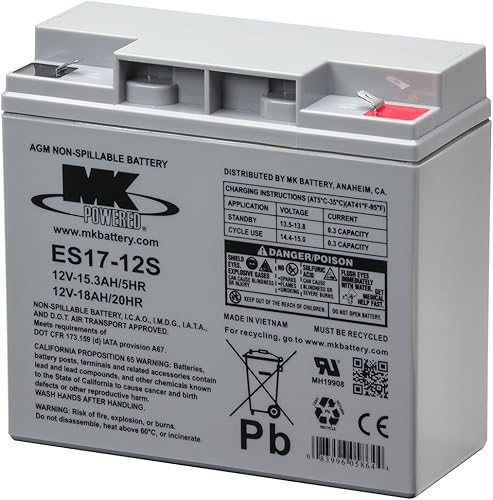 ES17-12S Batería de plomo-ácido sellada recargable sin mantenimiento