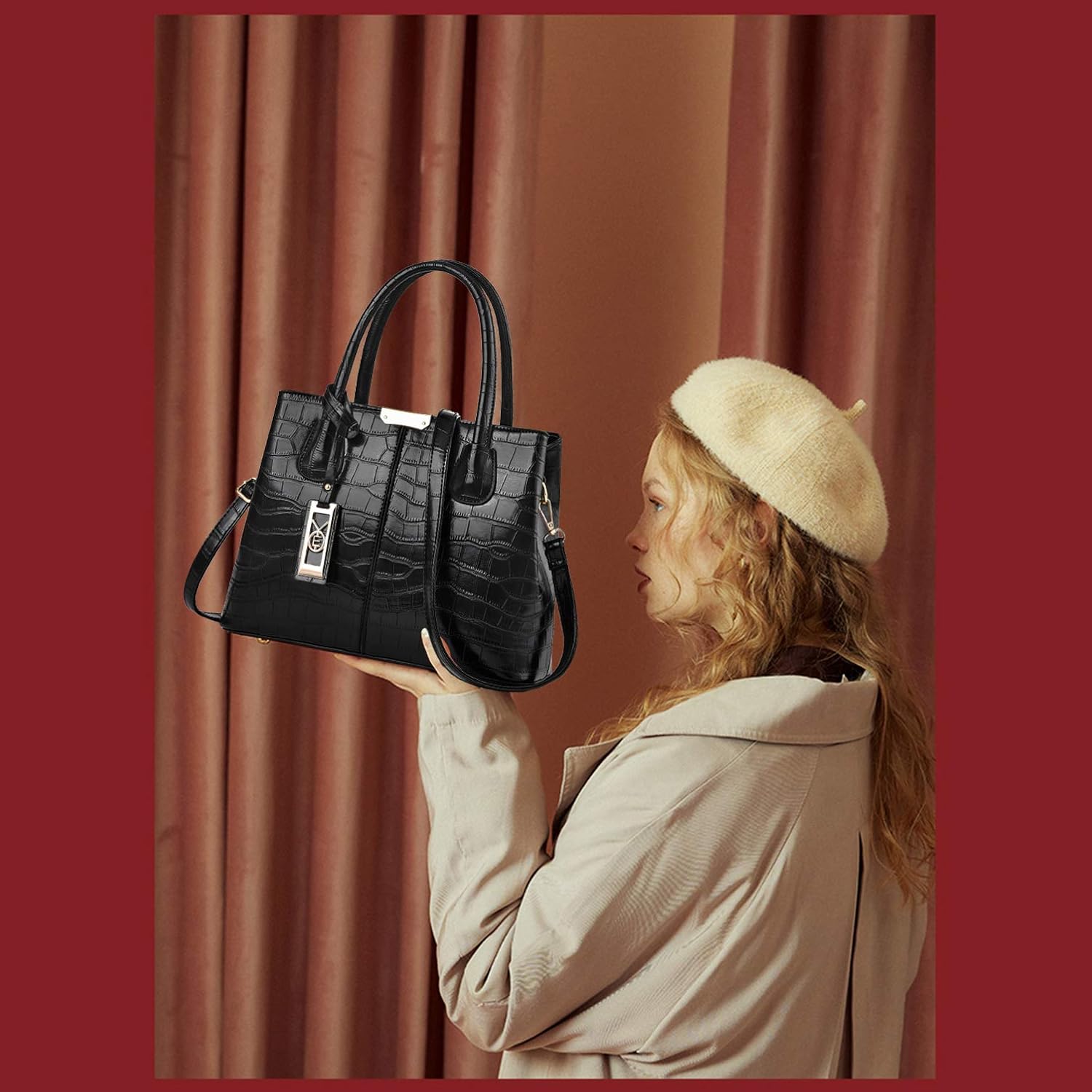 Purses and Handbags for Women Shoulder Tote Bags Top Handle Satchel - Image 3