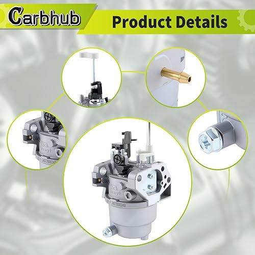 Miniatura 6 de Carbhub RY906500S Carburetor Fit for Ryobi RY906500S 6500 8125 Watts Generator, RY906500S Carburetor, Huayi RY906500S Carburetor