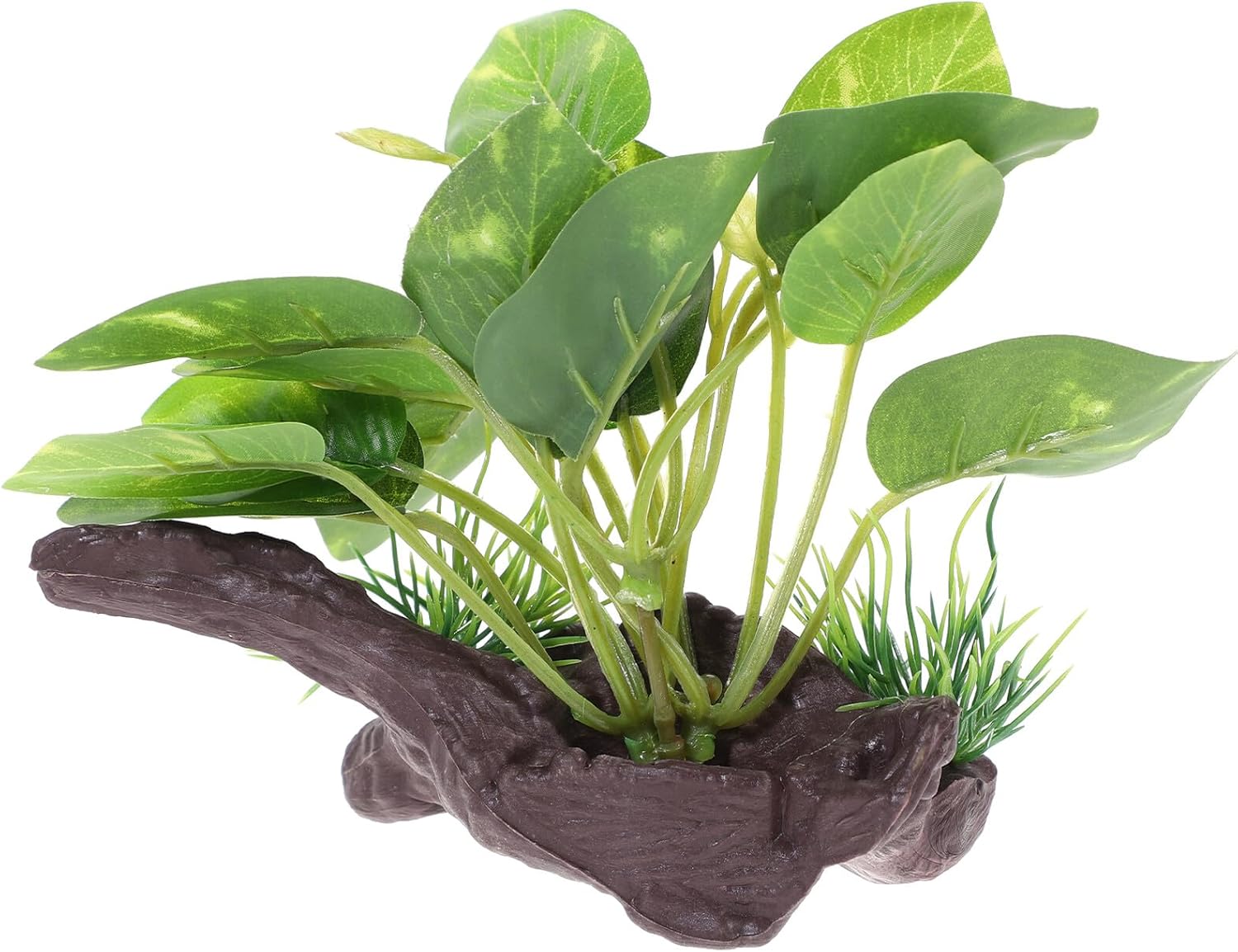 Artificial Fish Tank Plants Aquarium Decorations Resin Driftwood Green Aquarium Plant Ornaments for Fish Tank Landscape and Aquatic Pets