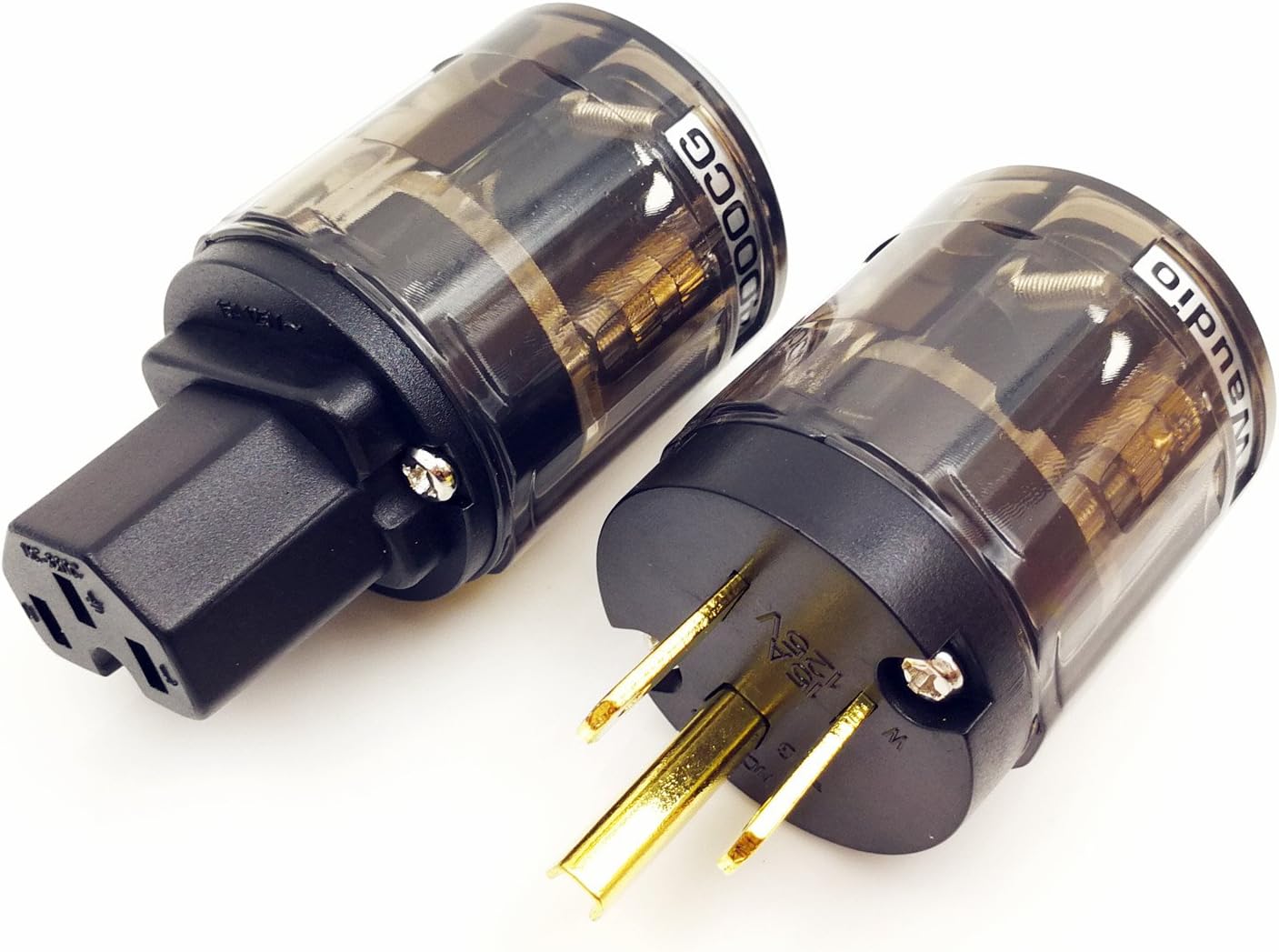 AC Power Plug IEC Connector - WAudio 4000CG 15A/125V HiFi Audiophile Grade Power Connectors for DIY