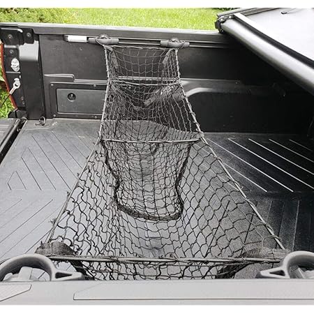 Cargo Net, 4.2' X 5.5' Cargo Net For Pickup Truck Bed, Heavy Duty Cargo Nets With Cam Buckles & S-Hooks & Cross Strap, Truck Bed Cargo Net For Trailer SUV Roof Rack (50" X 66") | US - View #7