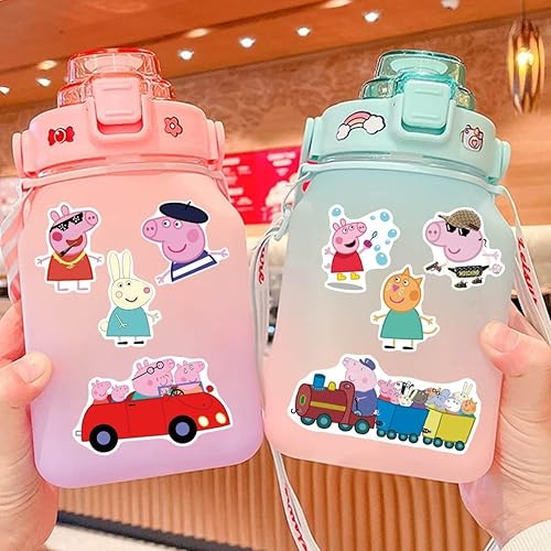 Miniatura 7 de 100 calcomanías de cerdo para niños lindas calcomanías para botellas de agua calcomanías impermeables de vinilo para laptop patineta bicicleta