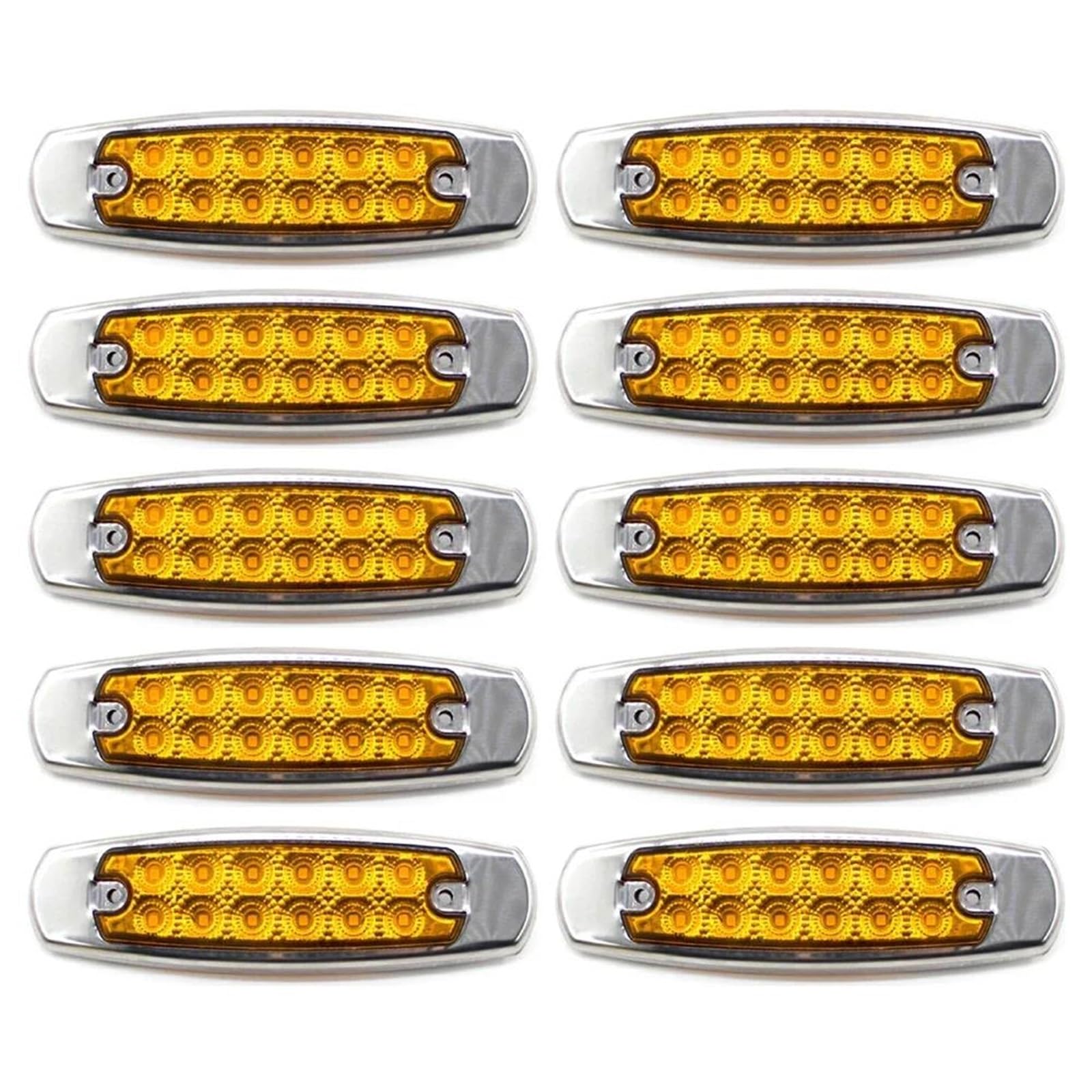 Luz De Liquidación Impermeable Para Camión Para Remolque Caravana 10 Uds., 12-24V 12LED Luz De Indicador Lateral Universal Para Coche