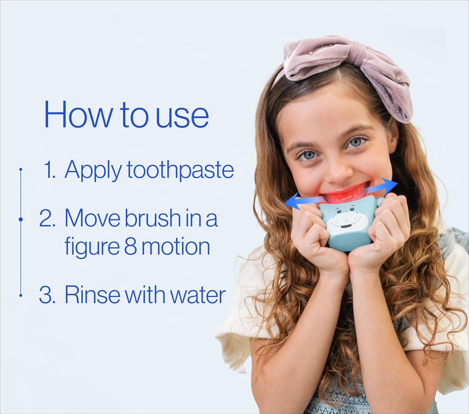 autobrush Kids Electric Toothbrush – Only ADA Accepted U-Shaped Toothbrush, Clinically Proven Up to 5.1X Better Cleaning, 30 Seconds, Full-Mouth 360 Coverage, LED Lights, Music, Ages 6-8, Dinosaur