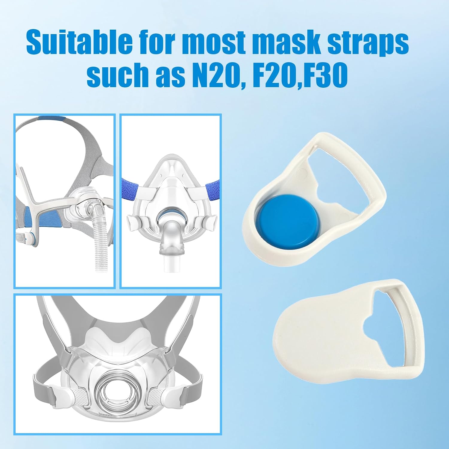 Magnetic Headgear Clips 2 Pairs, CPAP Headgear Clips, Positive Pressure Mask Clips Compatible with AirFit AirTouch N20 F20 F30 F30i F40 N10 (4) image 4