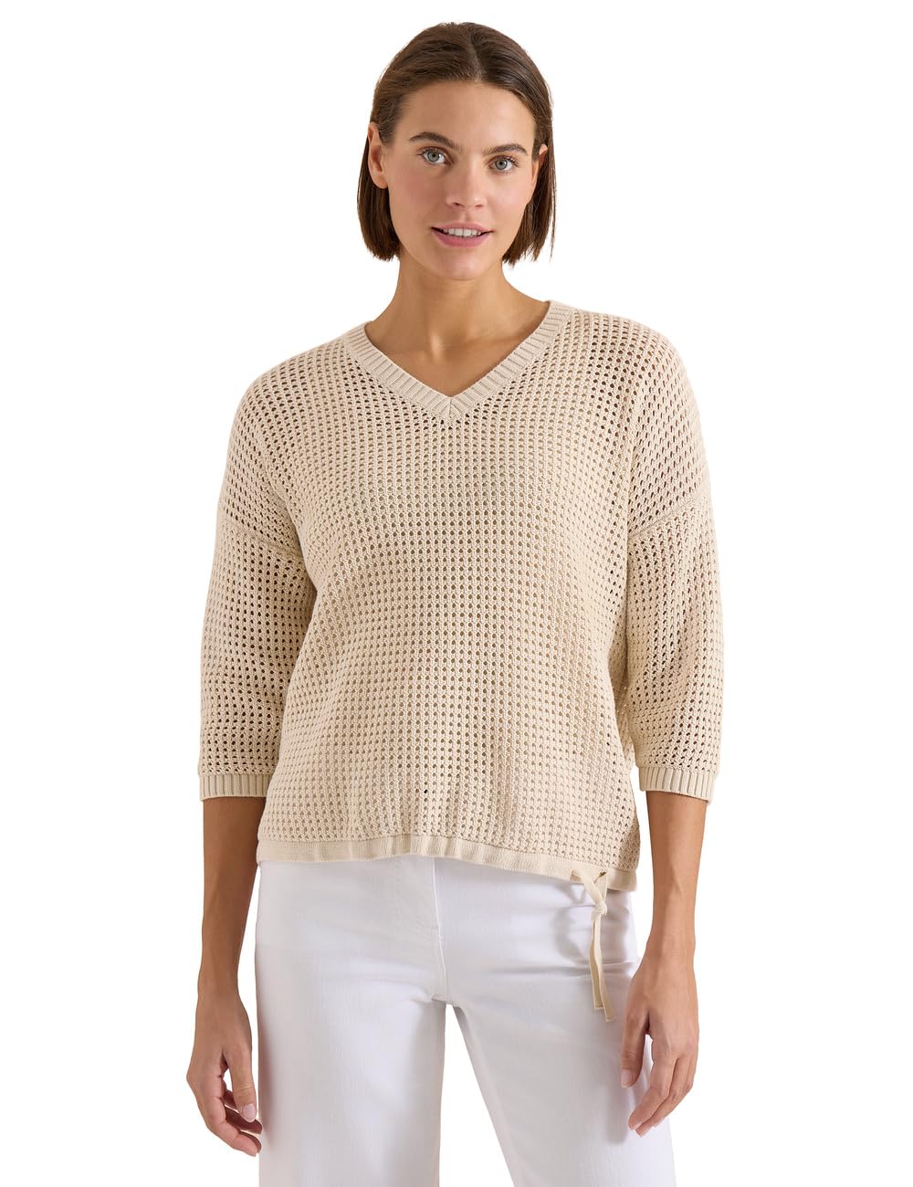 Cecil TOS_Crochet V-Neck