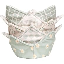 Cotton Microwave Bowl Cozy Holders, Microwave Safe Hot bowl Holders, bowl Snuggies, Soup Bowl Cozy Cotton