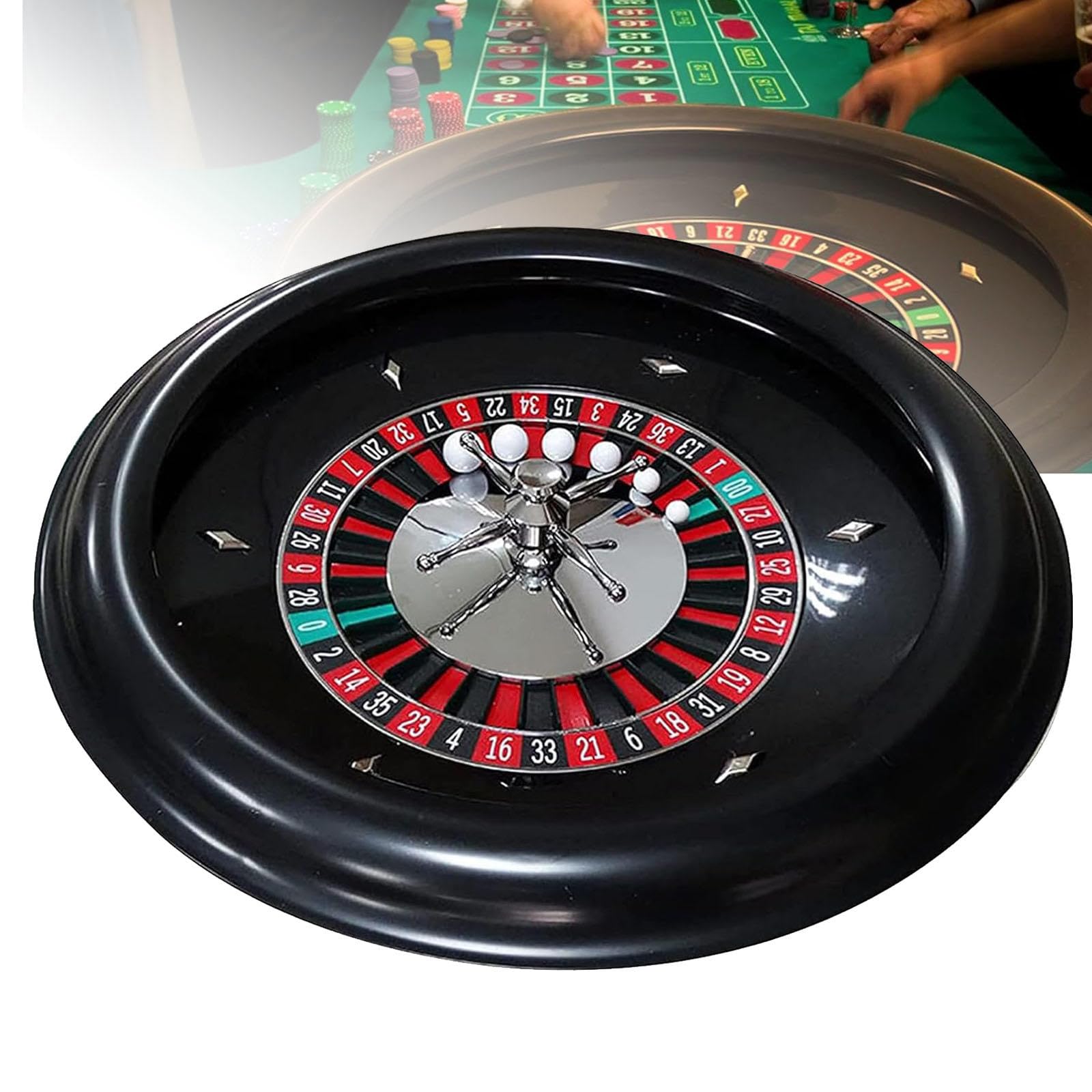 Amazon.com: MTTXY Roulette Wheel Set with 2 Roulette Balls, 45cm