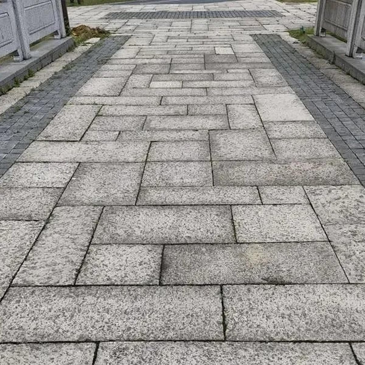 Almohadilla de Textura de hormigón con Textura de baldosas de Piedra Natural Rectangular, Molde de Suelo de Camino de jardín con Relieve de hormigón de Caucho de Calidad Profesional