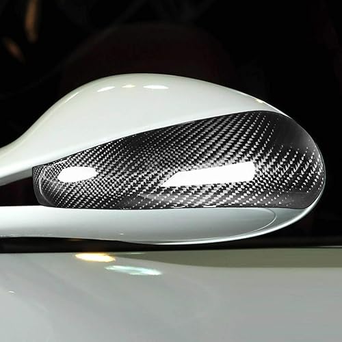 Miniatura 5 de Cubierta de espejo retrovisor 2 unids cubiertas de espejo lateral accesorio automotriz de fibra de carbono adicional para/Cayman 911 997.1 987.1