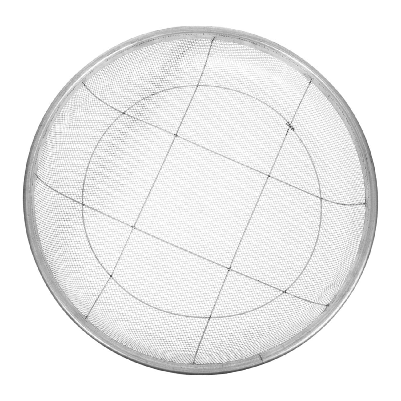 SUPVOX Garden Sieve for Soil and Sand Large Fine Mesh Sieve 2mm Iron Wire Sieve Hand Sieve Comfortable Handle Versatile Tool