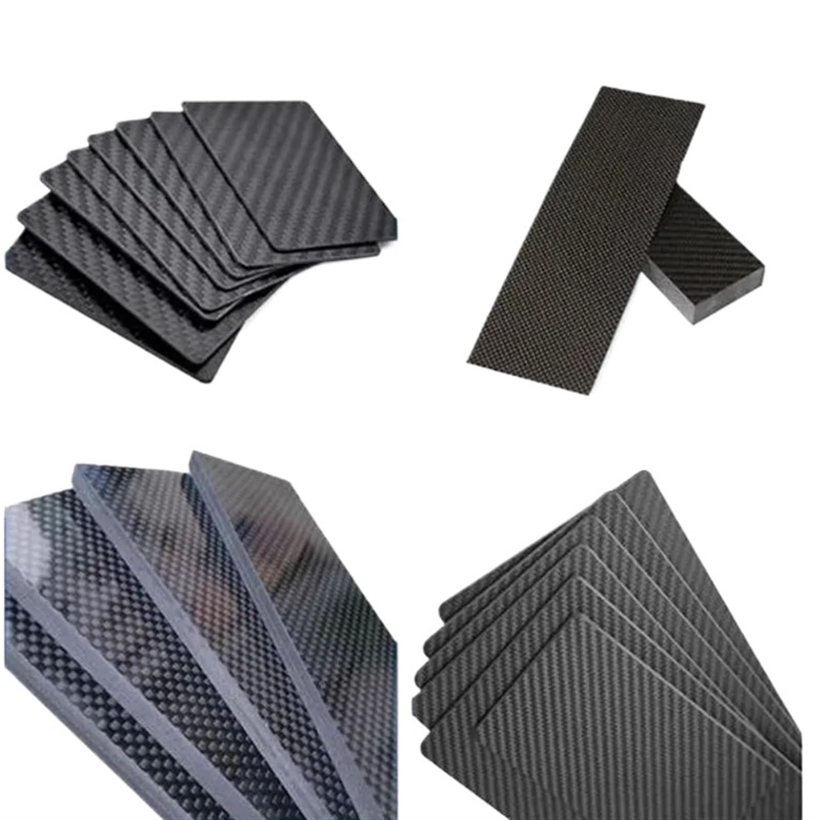 1pcs 165X300MM High Strength 3K Carbon Fiber Board Panel Thickness 0.25mm to 5mm Carbon Fiber Sheet 3k Carbon Fiber(1.5MM Twill Matte)