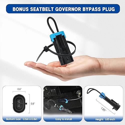 Miniatura 5 de UTV - Espejos retrovisores compatibles con Polaris Ranger 570 900 XP 1000Can-Am Defender Pro-Fit 2015+ espejos laterales separables (lado del