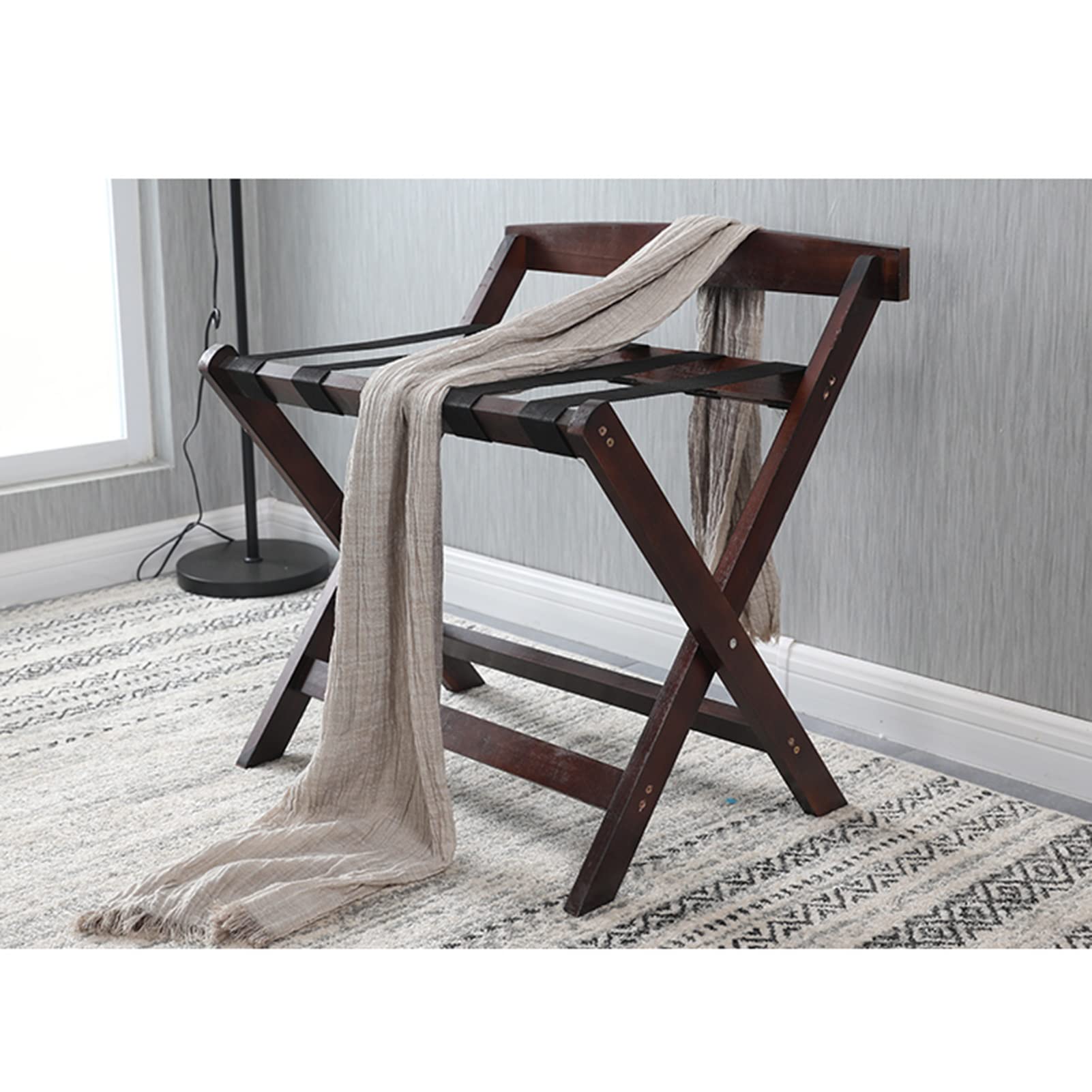 Portavaligie In Legno Massello Da 1/2/5 Pezzi, Ripiano Portaoggetti Pieghevole, Supporto Per Borsa Da Viaggio, Mobiletto Portavaligie Per Hotel, Portavaligie Per Soggiorno, Hotel, Camera Da Letto, 60