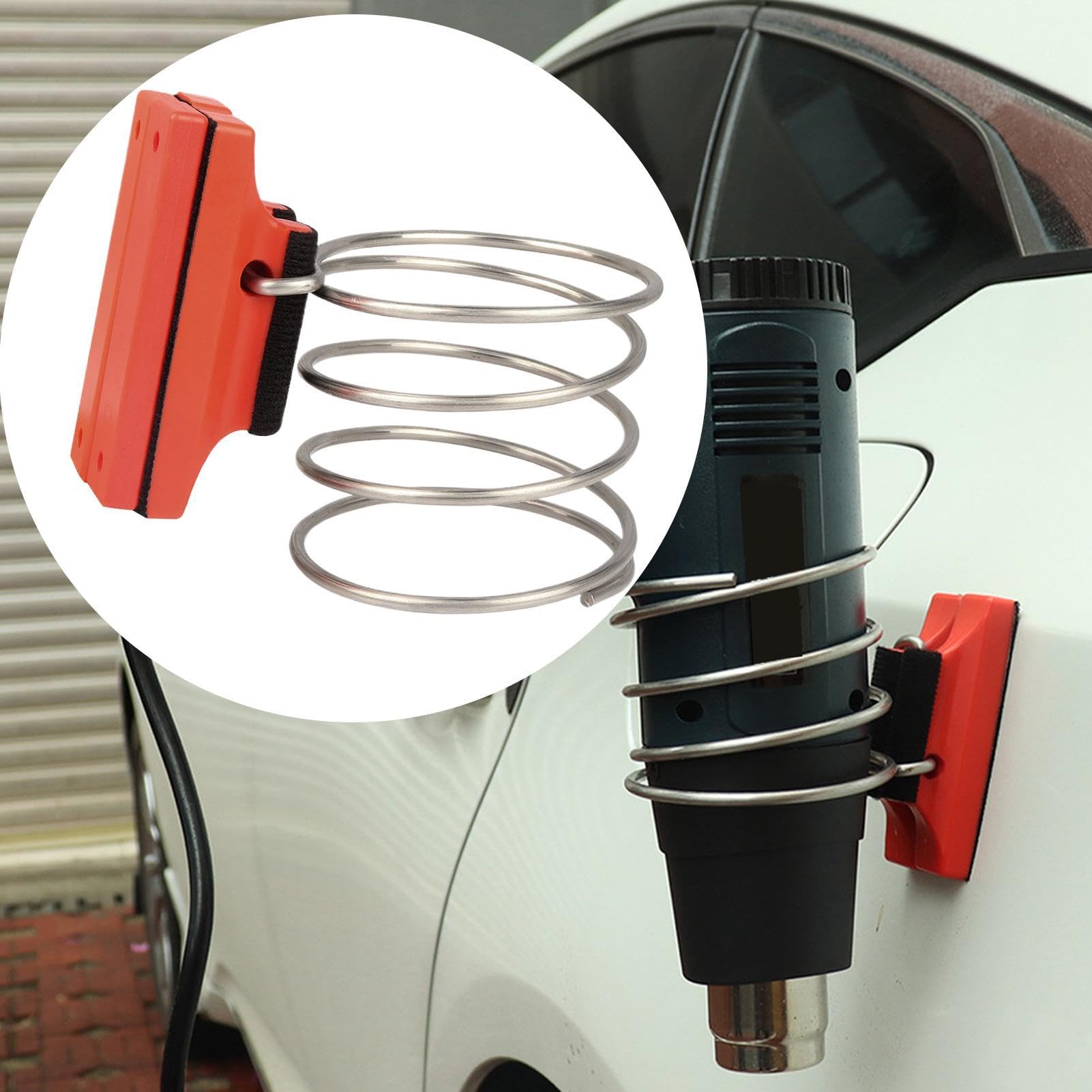 Soporte magnético para herramientas de calor – Estante de herramientas resistente con base magnética | Soporte de fijación de máquina de aire caliente retráctil para envoltura de coche, aplicación de