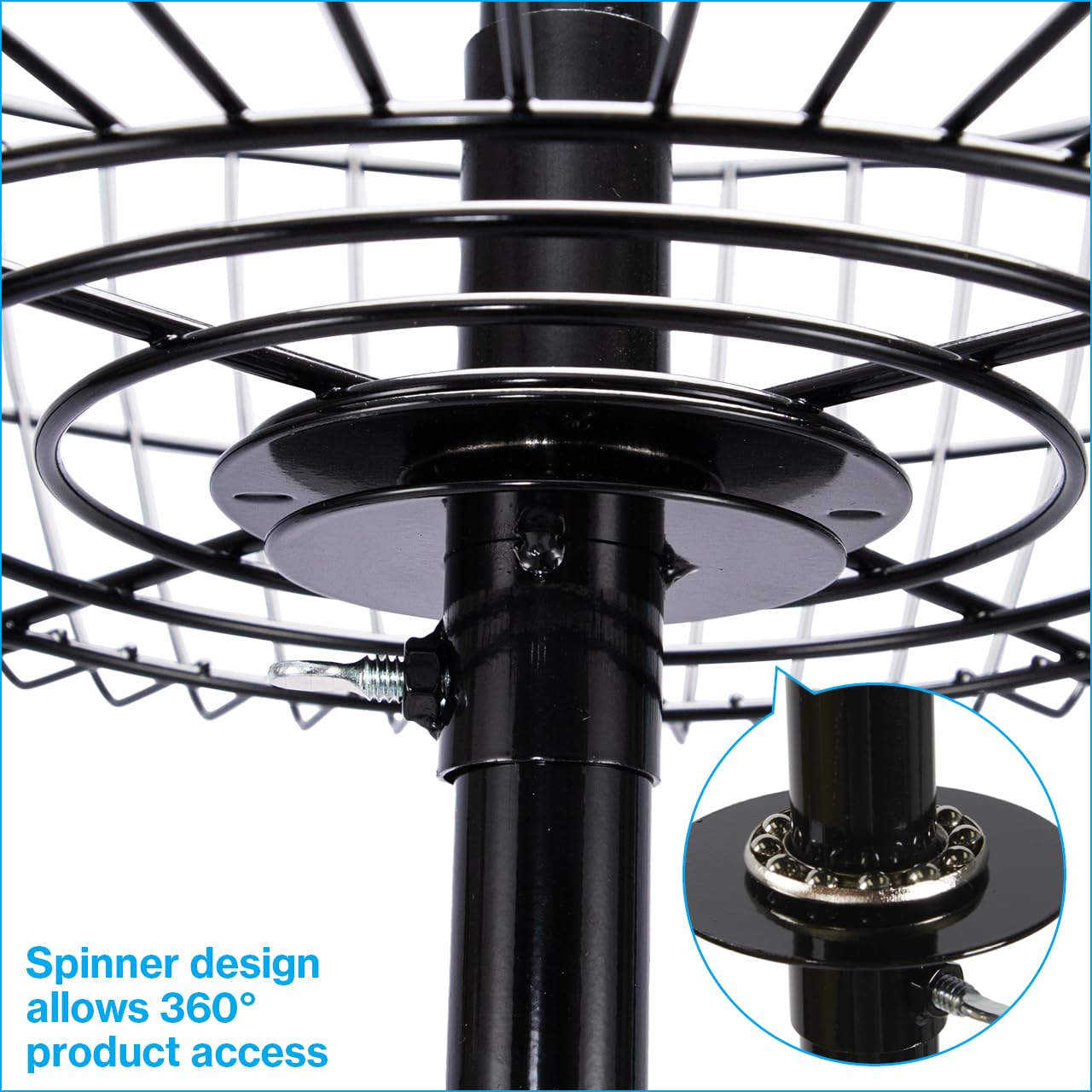 Amazon.com: SSWBasics 4-Basket Wire Floor Spinner Rack and Dump
