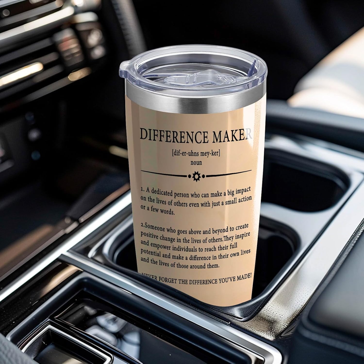 Difference Maker Definition 20oz Tumbler with Lid and Straw Thank You Gifts for Leader Teacher Mentor Coach Boss Difference Maker Travel Mug Cup (Tumbler-Difference Maker) - Image 4
