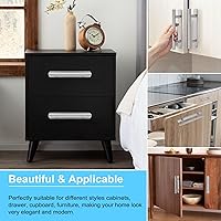 Vista 5 de Manijas autoadhesivas para cajones de gabinetes, manijas de puerta adhesivas de acero inoxidable de 5 pulgadas, diseño sin perforaciones, manija