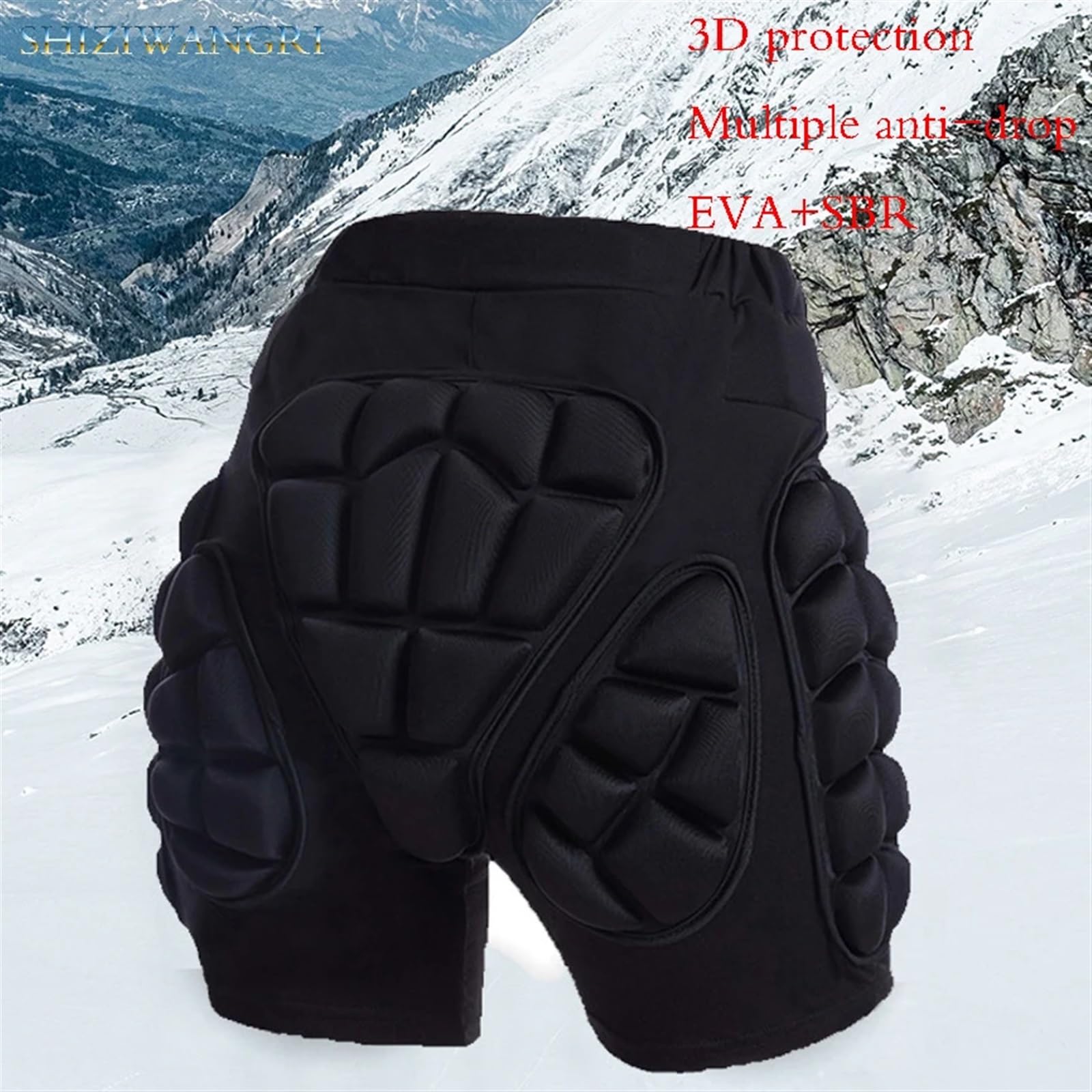 Ski Shorts De Protection RembourréS S-3XL Sports de Plein air Ski Skate Snowboard Protection Ski Protecteur Patinage Protecteur Hanche Rembourré Shorts Short De Protection Hip Pad
