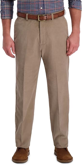 Haggar Mens Classic Fit Premium Stretch Corduroy Pant