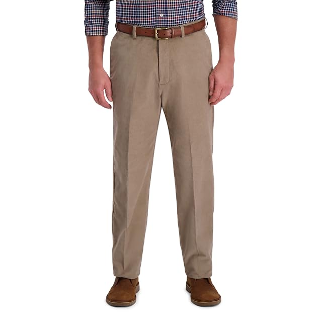 Haggar Mens Premium Stretch Corduroy Classic Fit Pant